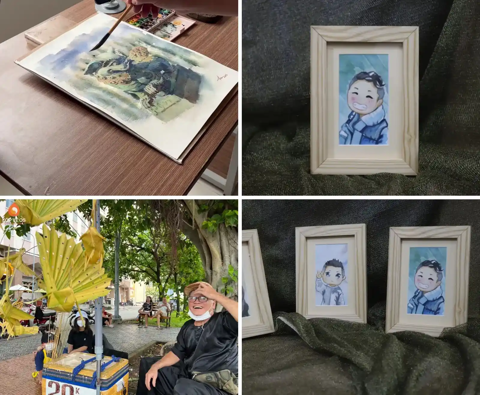 Một vài khoảnh khắc vẽ ký họa, màu nước và tranh chân dung tại Drawing class OS